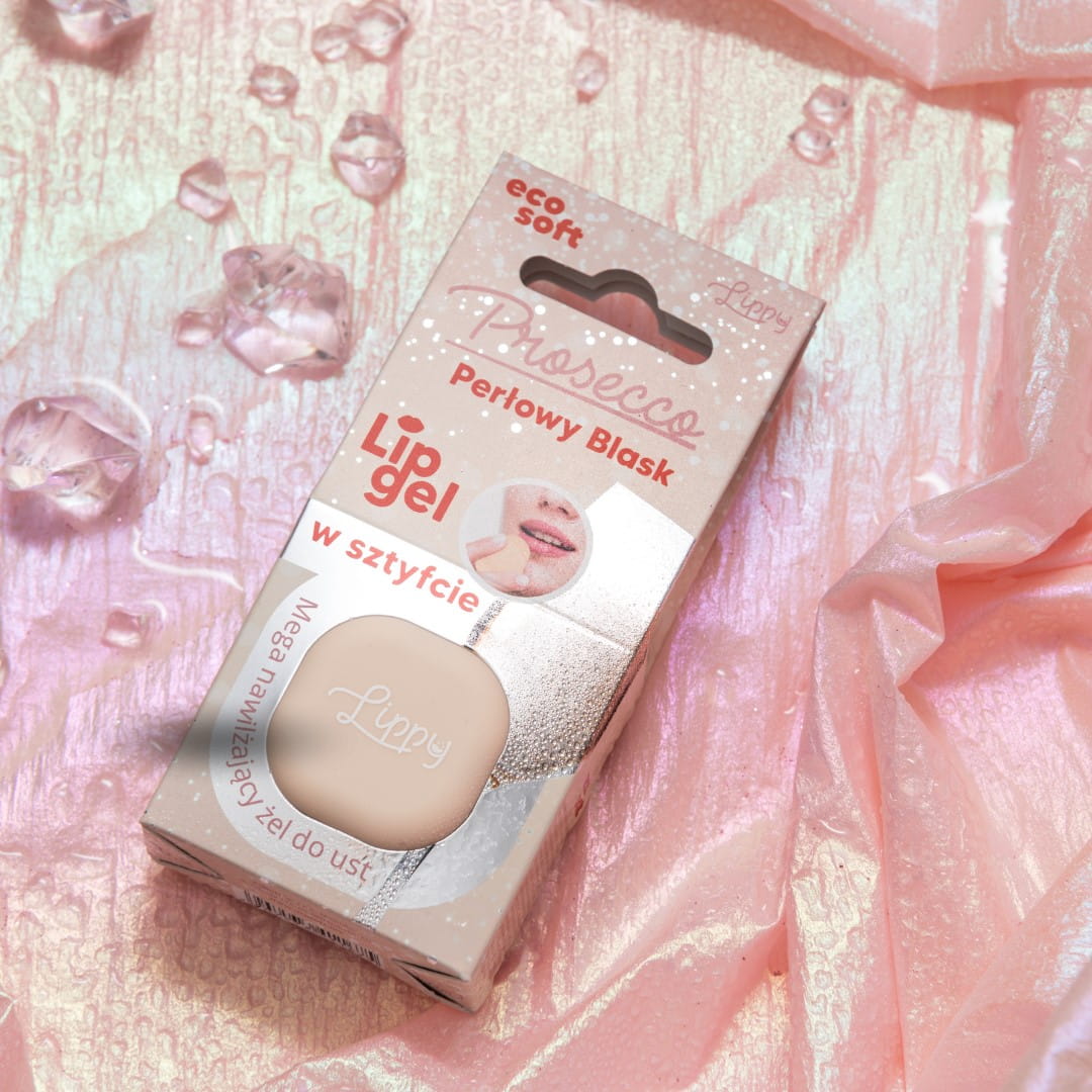 LIPPY Prosecco lipstick – application on lips
